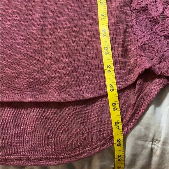 3/$20 - Jolt mauve lace soft sweater M - Picture 7 of 8